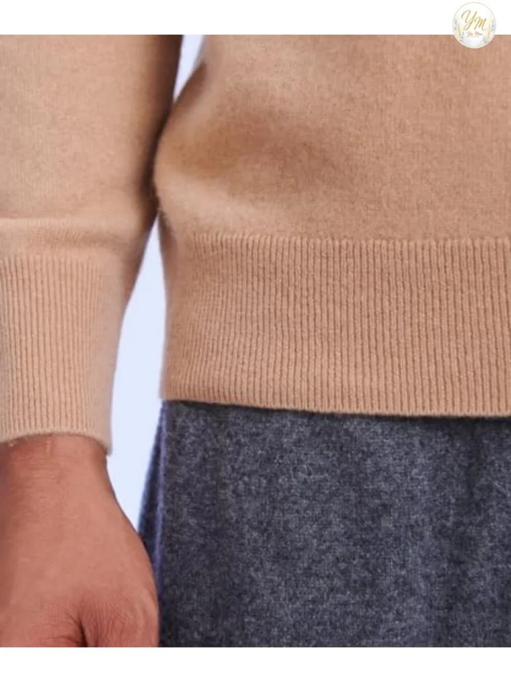 Men's Cashmere Crewneck Sweater Long Sleeve Pullover
